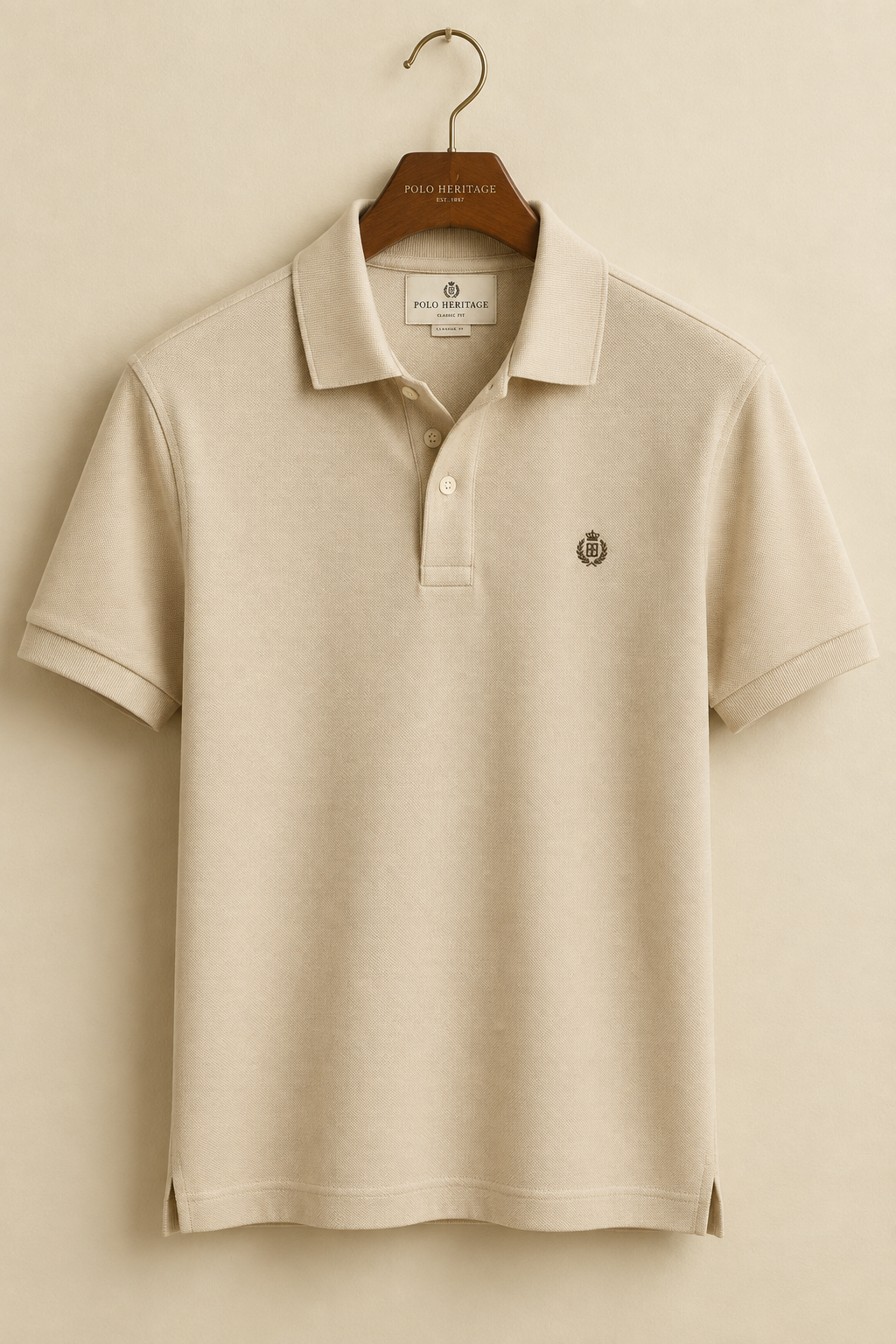 Heritage Beige Piqué Polo