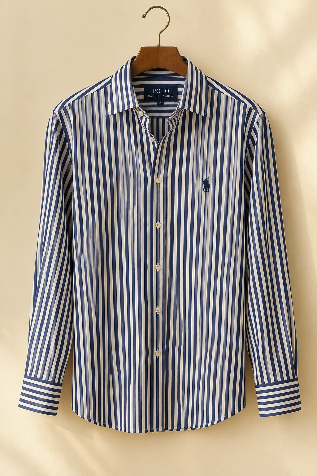 Navy & White Striped Shirt old money nautical style