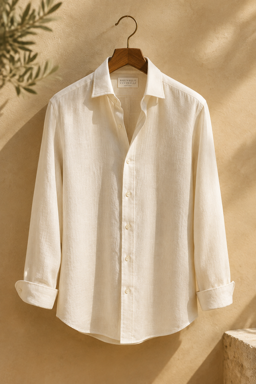 Riviera Cream Linen Shirt old money summer style
